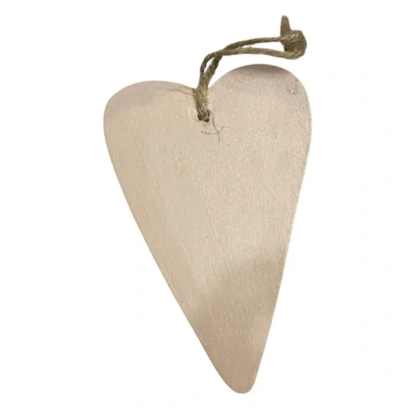 Handmade Joy Wooden Holiday Ornament - Cream and Red - Picture 5 of 6